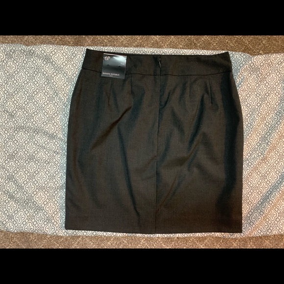 Banana Republic Dress Skirt Dark Grey Lined - Picture 4 of 4